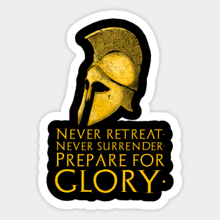 Motivational Inspiring Ancient Greek Spartan Warrior Helmet Sticker